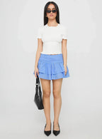 Allegria Layered Skort Blue Stripe