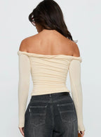 Dusky Long Sleeve Top Cream
