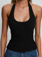 Nataliya Halter Top Black