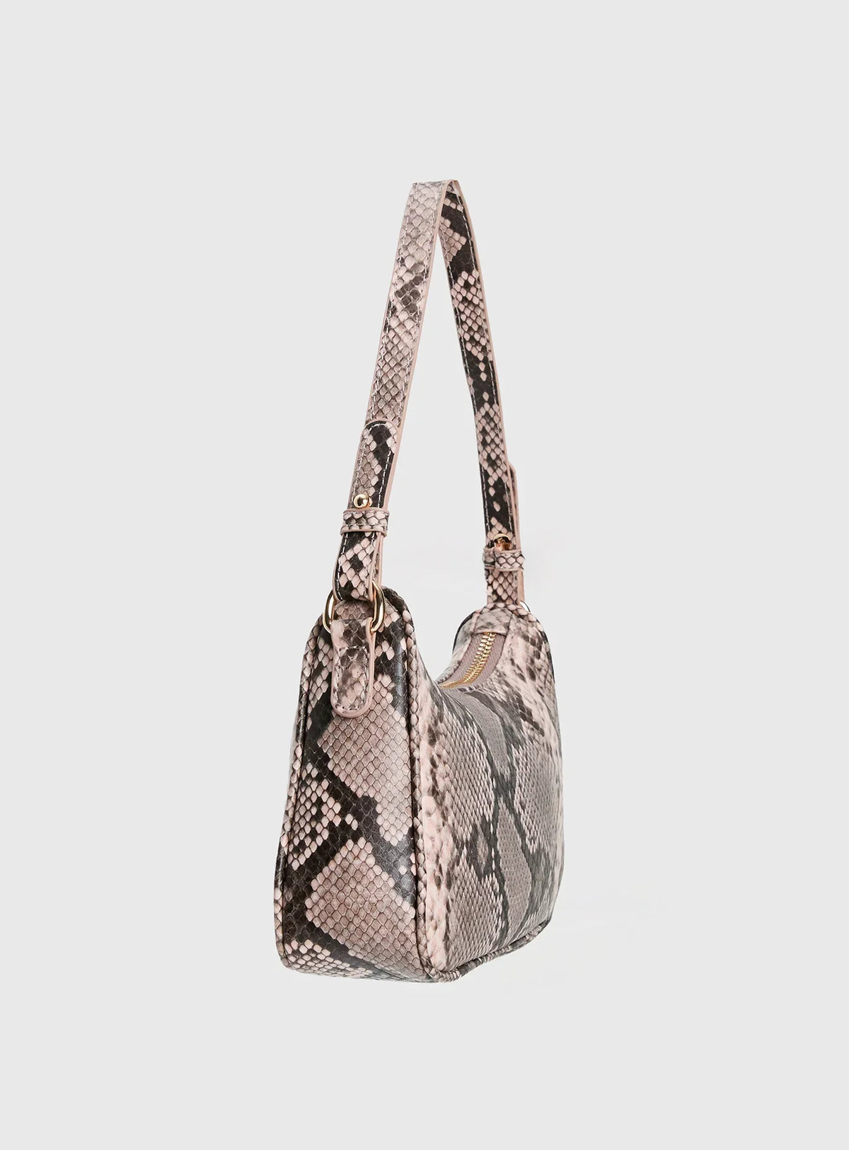 Jaxen Shoulder Bag Pink Snake