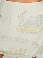 Caraliia Mini Skirt Cream