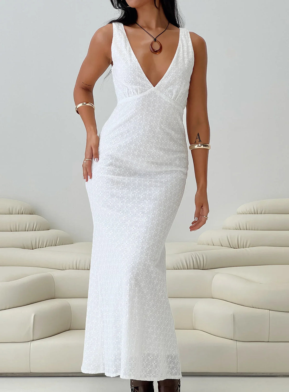 Nellie Maxi Dress White