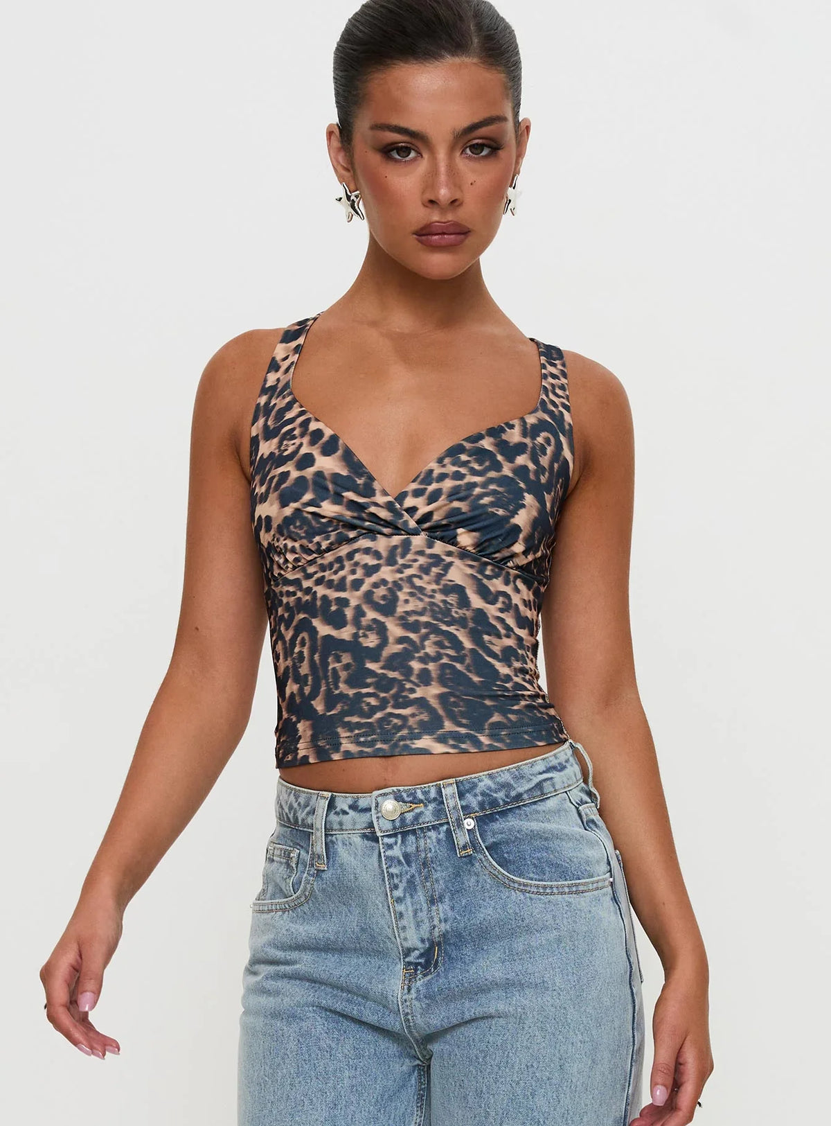 Wandella Tank Brown Leopard