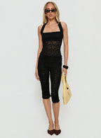 Babydoll Capri Pants Noir