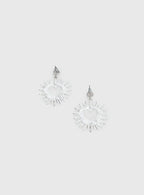 Manifest It Heart Earrings Silver