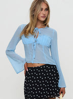 Coates Long Sleeve Top Blue