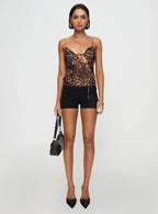 Mariah Top Leopard
