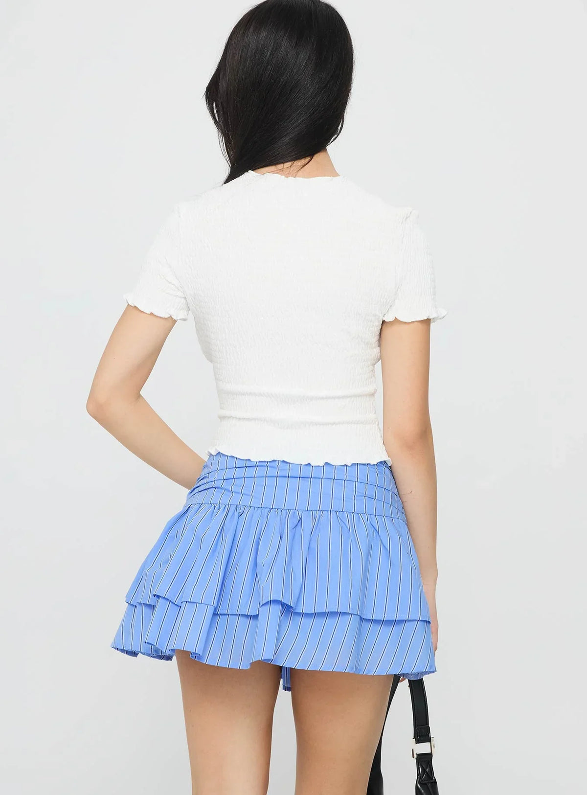 Allegria Layered Skort Blue Stripe