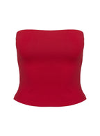 Aurorah Strapless Top Red