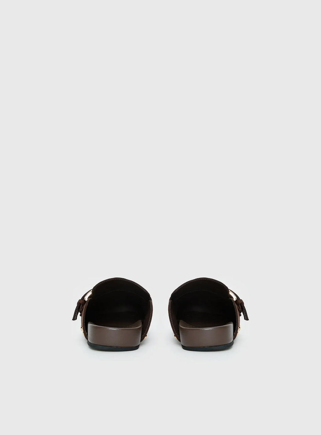 Way Life Goes Stud Detail Clogs Chocolate