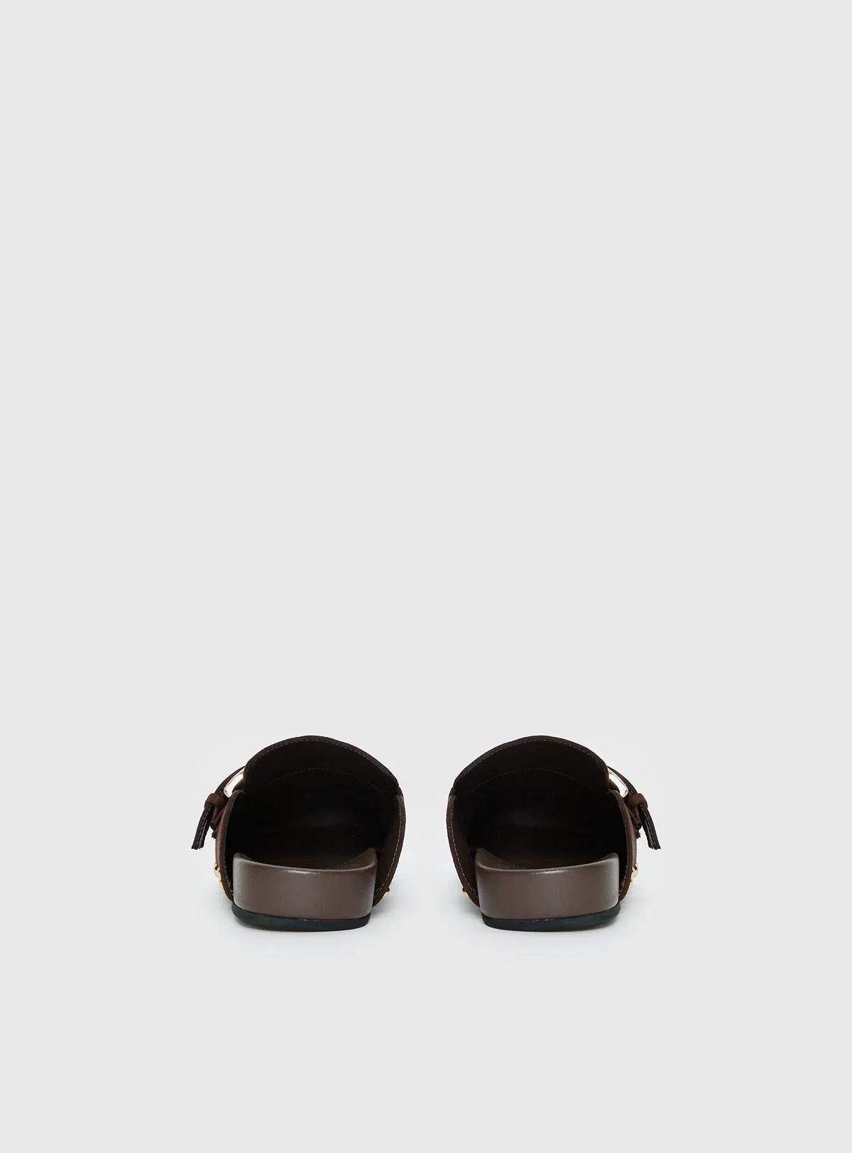 Way Life Goes Stud Detail Clogs Chocolate