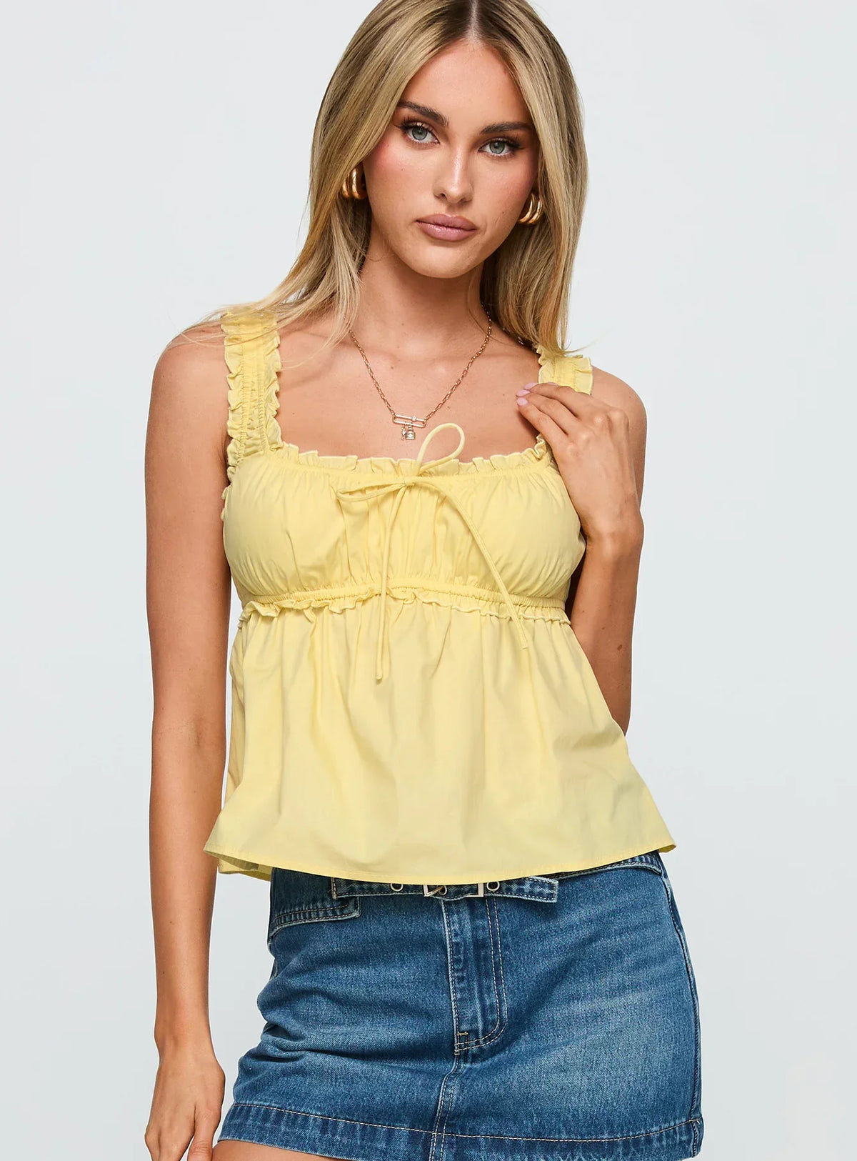Thalira Top Yellow