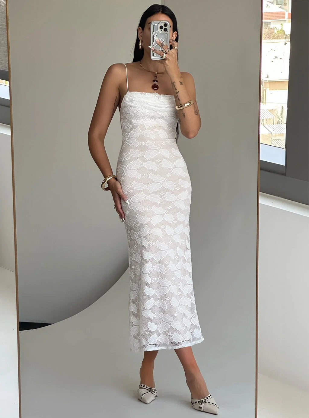Azra Maxi Dress White