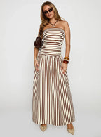 Adessa Strapless Maxi Dress Multi