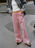Holiday Tie Front Pants Red White Stripe
