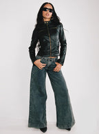 Ziggie Low Rise Baggy Jeans Antique Wash