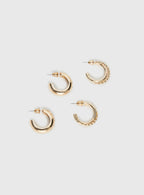 Eventually Earring Set Gold