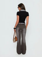 Romea Low Waist Bootleg Jeans Dark Grey
