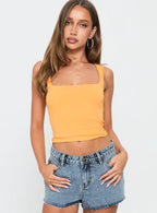 Back In Time Top Orange