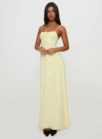 South Of France Maxi Dress Yellow Petite