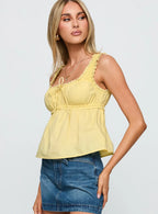 Thalira Top Yellow