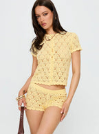 Sun Still Shines Crochet Set Yellow