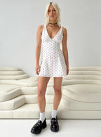 Island Time Mini Dress White Pink Floral
