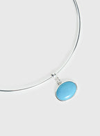Vanita Necklace Silver Turquoise