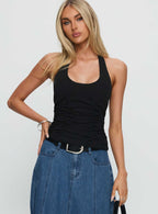 Nataliya Halter Top Black