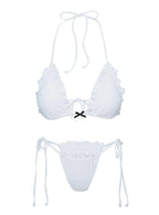 Dream Drift Bikini Top White