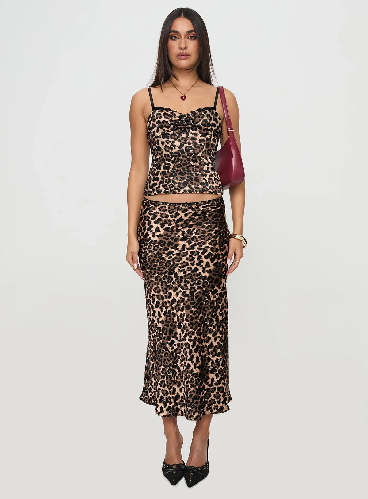 Enigmatic Cami Top Leopard