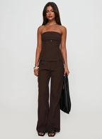 Irresistible Strapless Top Chocolate
