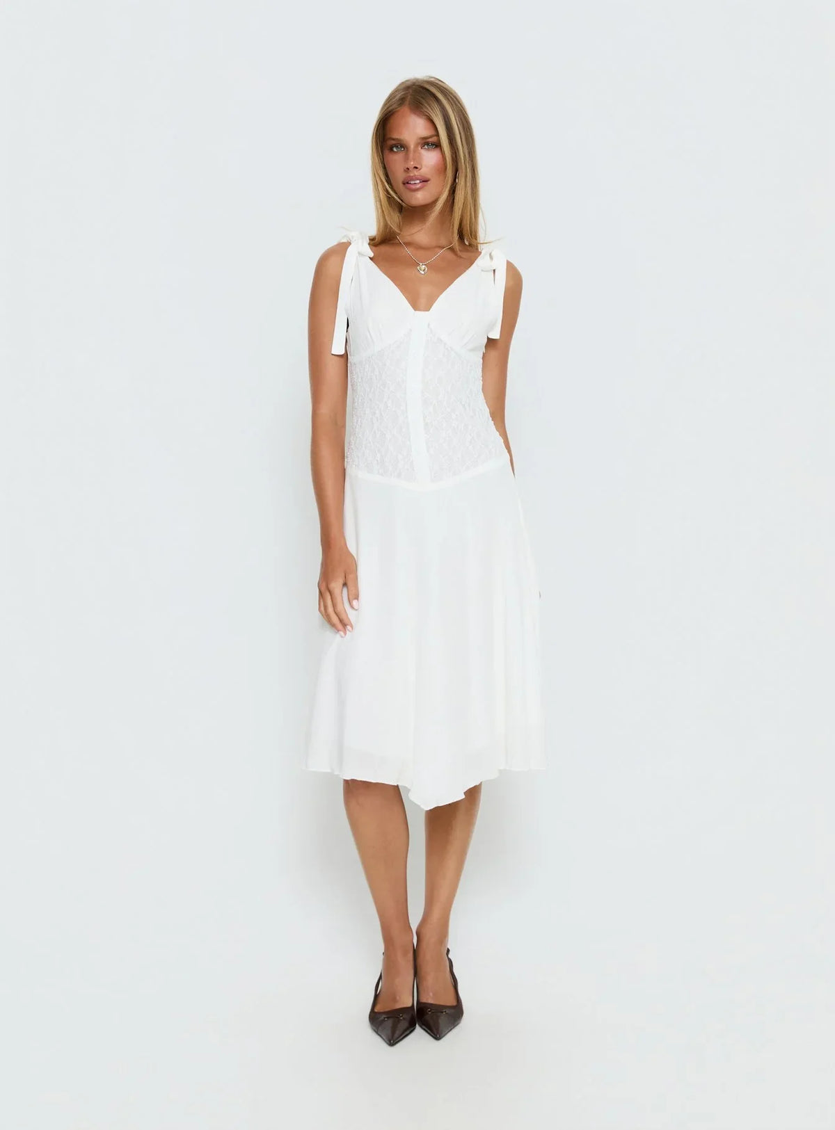 Danira Midi Dress White