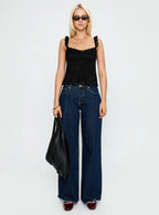 Madaleine Lace Top Black