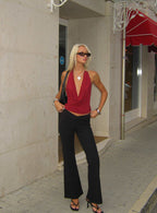 Showstopper V Front Pant Black