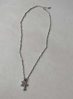 Curtis Cross Necklace Silver