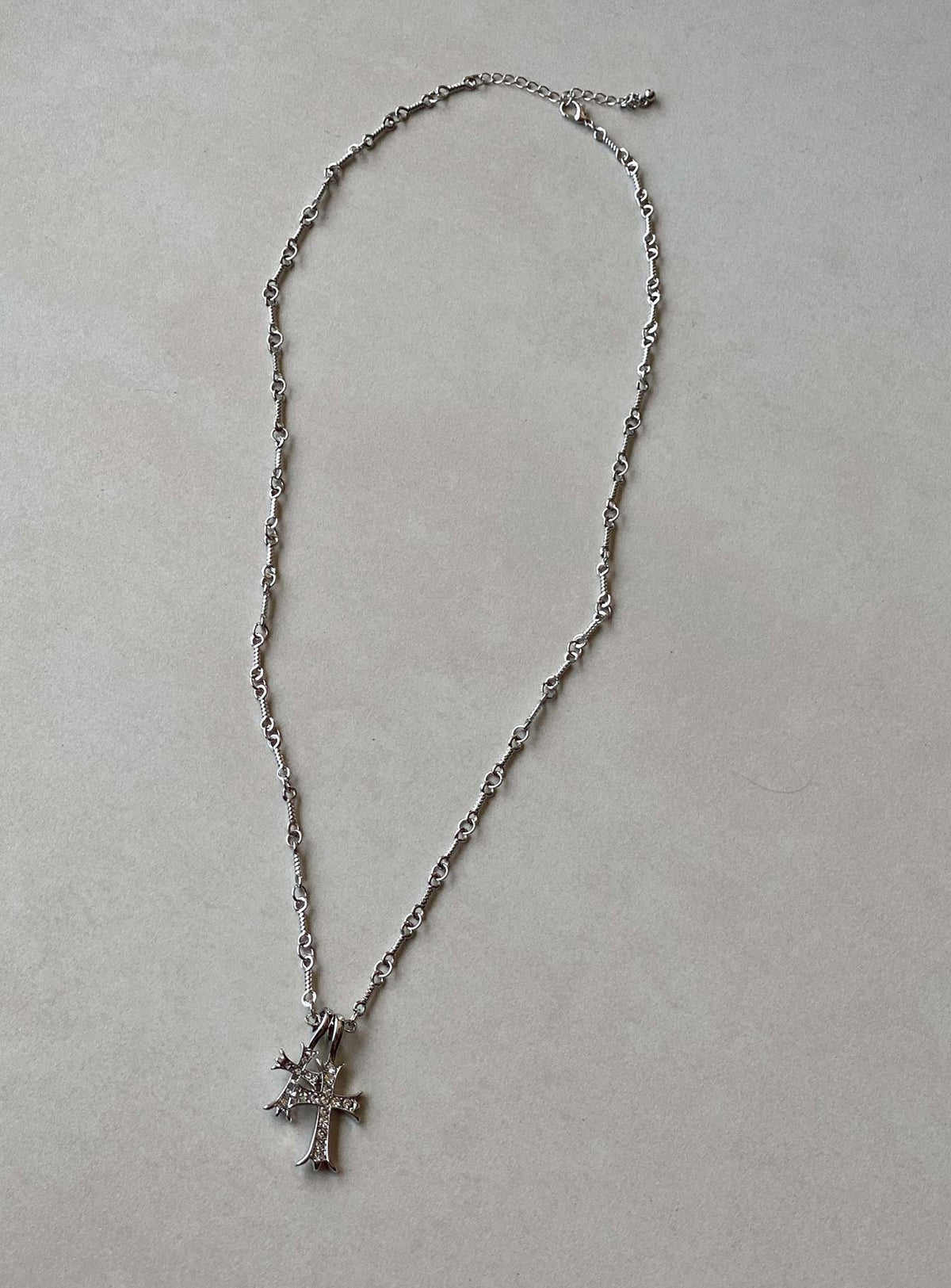 Curtis Cross Necklace Silver