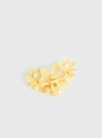 Devinn Floral Claw Clip Yellow