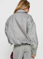 Kenny Bomber Jacket Cream Check