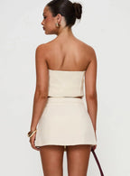 Full Disclosure Skort Cream