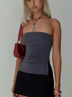 Strutter Strapless Top Slate