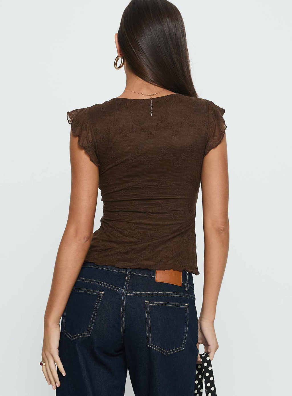 Auroraah Frill Top Chocolate