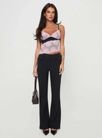 Antoine Top Pink Black