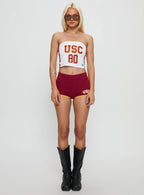 USC Old School Mini Short Cardinal