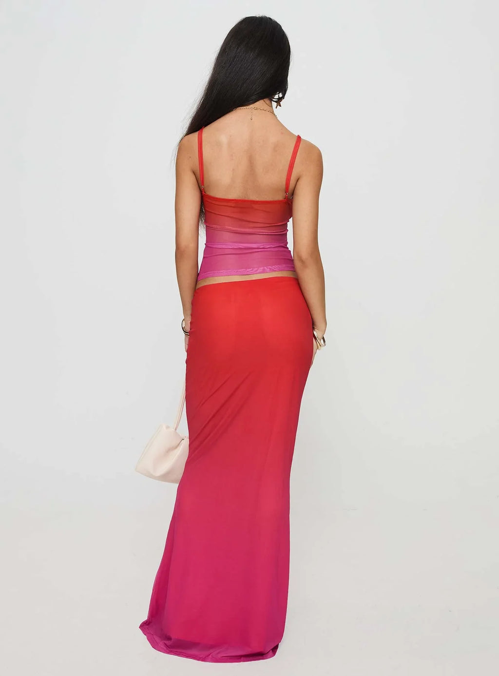 Teen Spirit Maxi Skirt Pink Ombre