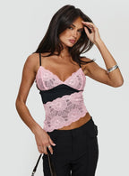 Antoine Top Pink Black