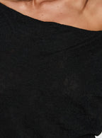 Orvielle Lace Off Shoulder Top Black