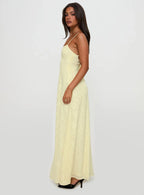 South Of France Maxi Dress Yellow Petite