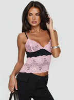 Antoine Top Pink Black