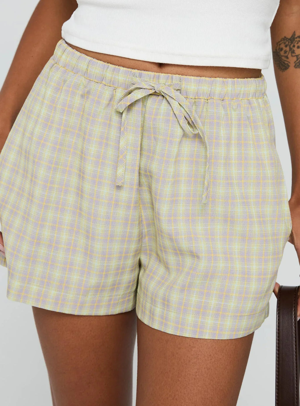 Star Blaze Shorts Green Check